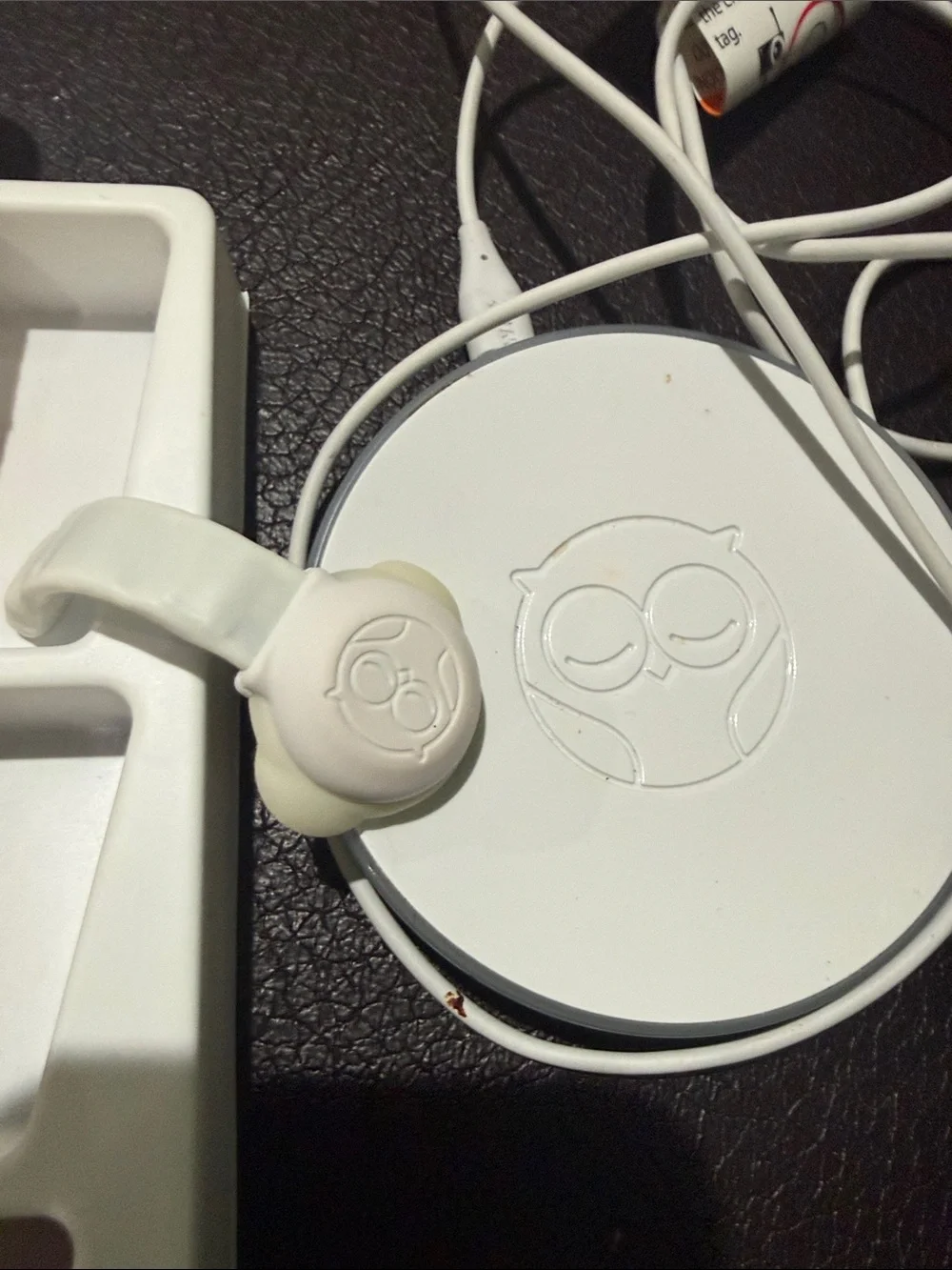Wireless Charging Pad with Pink and Mint Cable Straps